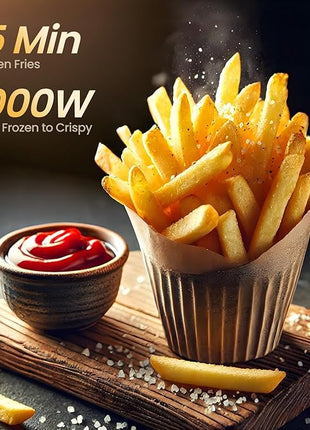 Small Compact Air Fryer, 2.1QT, 4-in-1 Small Mini Airfryer, Bake, Roast, Reheat, 98% Less Oil, Adjustable Temperature Control w/ 60min Timer, Quiet, Nonstick & Dishwasher Safe, BPA-Free, Dark Blue