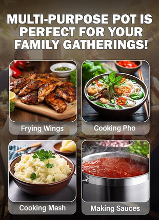 Cooks Standard Stockpots Stainless Steel, 11 Quart Professional Grade Stock Pot with Lid, Silver