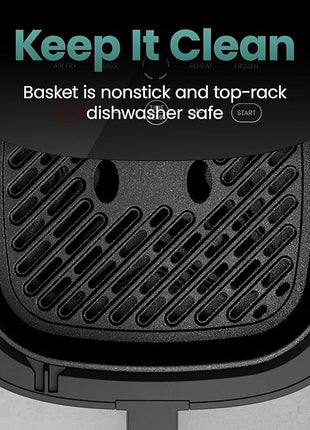 Chefman TurboX 4-in-1 Air Fryer, 5-Quart Airfryer for Extra Crispy Chicken, Fries, Wings, and More, Air Fry, Bake, Reheat, and Frozen Functions, Digital Touch Controls, Dishwasher Safe - Gray