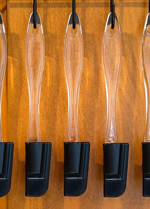 Mini Spatulas Set - 10 Piece Heat Resistant Silicone Spatula - Pro-Grade Multipurpose Kitchen Tool for Baking, Cooking, Mixing, and More - Non-Stick, Dishwasher Safe Bright and Small Spatula - Black