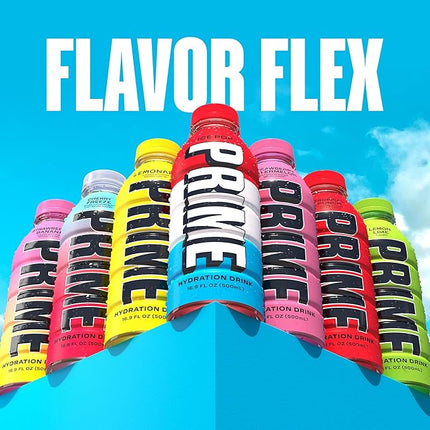 PRIME Hydration ICE POP, Sports Drinks, Electrolyte Enhanced for Replenishing Fluids, 250mg BCAAs, B Vitamins, Antioxidants, Low Sugar, 16.9 Fl Oz, 12 Pack