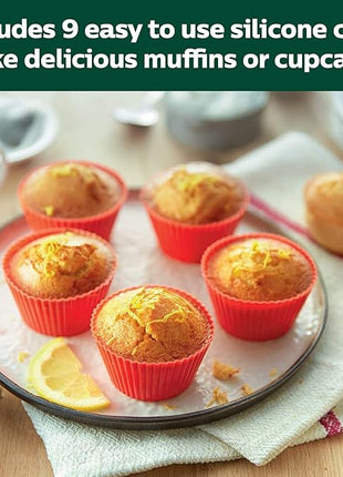 Philips Airfryer XXL Baking Master Kit for Philips Airfryer XXL models, Baking Pan and Silicone Muffin Cups, Dishwasher Safe Parts for Easy Cleaning and Storage, HomeID App, Black (HD9952/01)