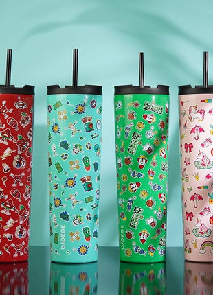 BJPKPK 22oz Stainless Steel Insulated Tumbler With lid And Straw Travel Coffee Thermal Tumblers Cup For Women And Men,Game