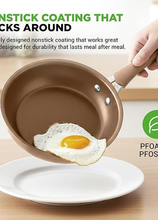 Nutrichef 20 Piece Professional Home Kitchen Cookware and Bakeware, Pots and Pans Set Non Stick Kitchenware, Cool-Touch Handles, Non Toxic, Safe for Gas, Electric, Induction Cooktops, Easy Clean