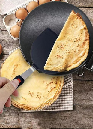 Silicone Fish Spatula Turner Half-Round Dense Spatulas Omelette Pancake Spatulas for Nonstick Cookware Egg 600°F Heat-Resistant