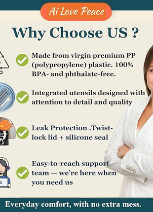 AI LOVE PEACE Ramen Bowl, 40 oz Microwaveable Noodle Cooker for Ramen, Pho, Soup, and Pasta, Dishwasher Safe and Portable, Ideal for Home, Office, Dorm, or Gift (Orange)