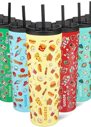 BJPKPK 30oz Tumbler With lid And Straw Stainless Steel Travel Coffee Mug Insulated Tumblers Cups,Yummy