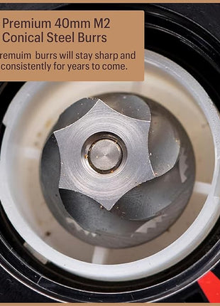 Baratza Virtuoso+ Coffee Grinder ZCG587BLK, Black