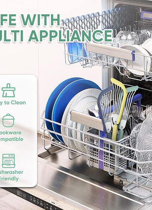 Nonstick Fish Spatula,Maywe Tanso Thin Slotted Spatulas Turner Silicone Fish Spatulas for Nonstick Cookware,High Heat Resistant BPA Free Cooking Utensils,Ideal for Fish,Eggs,Pancakes