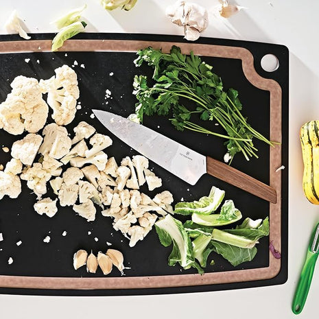 Epicurean Gourmet Series Cutting Board with Juice Groove, 27-Inch by 17.5-Inch, Slate/Natural