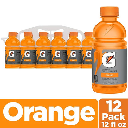 Gatorade Thirst Quencher, Orange, 12 fl oz Bottles, (12 Pack)