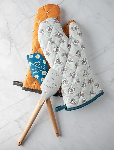 Karma, Silicone Spatula with Wood Handle Heat Resistant, Baking, cooking and Mixing Spatulas, Modern Farmhouse Kitchen Décor, Gift for Chef, Cooks, Housewarming Gift, Bee