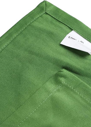Urban Villa Kitchen Towels 100%Cotton Green Color Dish Towels for Kitchen with Hanging Loop Size 20x30 inches(Set of 6) Highly Absorbent Quick Drying Soft Premium Quality Dish Towels&Dish Cloths Sets