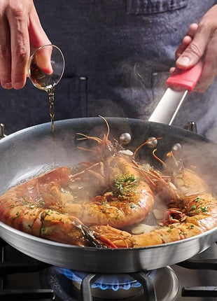 Tramontina Professional 12-Inch Ceramic Non Stick Large Frying Pan, Heavy-Gauge Aluminum Skillet with Nonstick Coating, Dishwasher and Oven Safe, Gray