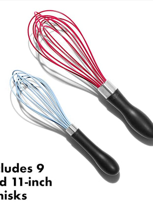 OXO Good Grips 2-Piece Silicone Whisk Set