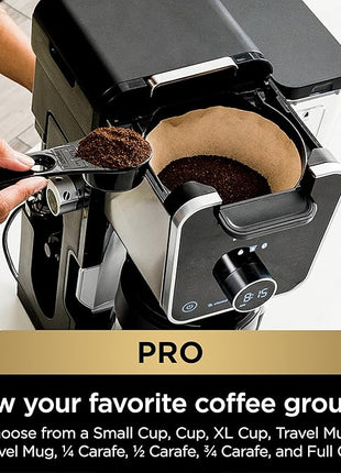 Ninja Drip Coffee Maker With K Cup Combo, DualBrew Pro Specialty Coffee System, Coffee Machine Compatible with K-Cup Pods, 12 Cup Single Serve Coffee Makers with Paper Filter, CFP301