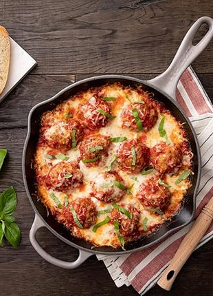 Le Creuset Enameled Cast Iron Signature Iron Handle Skillet, 10.25", Oyster