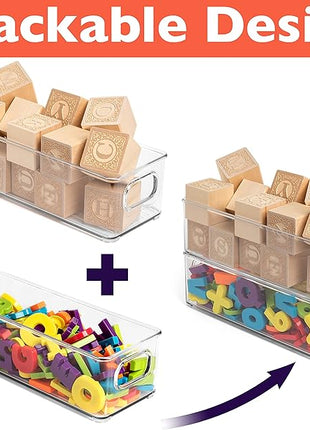 ClearSpace Plastic Pantry Organization and Food Storage Bin – Great Kitchen Organization and Kitchen Storage – Fridge Organizer Bins– 8 Pack