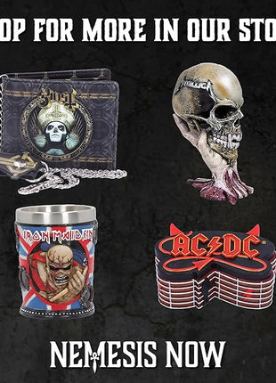 Nemesis Now Metallica Master of Puppets Tankard, Hand-Painted Resin, Officially Licensed Metal Album Art, Stainless Steel Insert, 15.5cm