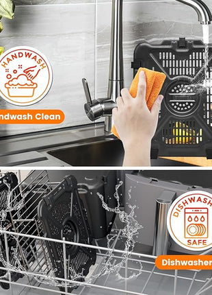 Air Fryer Replacement Tray for Ninja SL201 SL401 SL451 DoubleStack XL 2-Basket, 2 Packs Air Fryer Grill Plate Tray Accessories, Dishwasher Safe