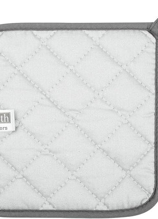 100% Cotton Kitchen Everyday Basic Terry Pot Holder Heat Resistant Coaster Potholder for Cooking and Baking Set of 5 Grey