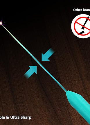 Marco Almond Kitchen Knife Set, KYA37 12-Piece Rainbow Titanium Stainless Steel Boxed Knives Set for Kitchen with Covers, 6 Knives with 6 Blade Guards