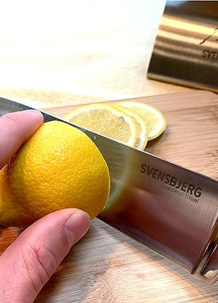 Modern-Silver Chef Kitchen Knife Set without Block, Chef Knife Set for Cooking, Knife Set for Kitchen, Stainless Steel, Sharp, German Brand | SB-KS101