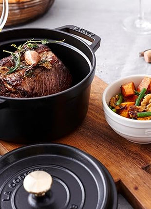 STAUB 40509-487-0 Cocotte Round 20cm Black