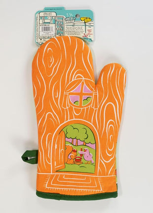 Blue Q I Put Wine in The Sauce Funny Oven Mitts - Cute Oven Mitts, Home Kitchen Gifts, Cooking Accessories, Super-Insulated Quilting, Comfy Natural-Fitting Shape, 100% Cotton, Size 12.5" L x 7.5" W