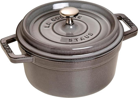 STAUB 40509-307-0 Cocotte Round 22cm Graphite grey