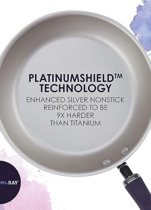 Rachael Ray Create Delicious Nonstick Cookware Pots and Pans Set, 13 Piece, Purple Shimmer