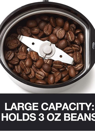 KRUPS Precision Electric Coffee Grinders, 3 oz Capacity, 200W Motor, Stainless Steel Blades for Uniform Grinding of Beans, Herb and Nuts, Coffee and Spice Grinder Electric, (Black)