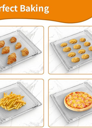 Air Fryer Oven Basket Replacement Baking Trays for Ninja Foodi DT251 DT201 Series Air Fryer Oven, Mesh Basket，Air Fryer Accessories for Ninja Foodi 10-in-1 Smart XL Air Fry Oven