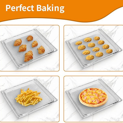 Air Fryer Oven Basket Replacement Baking Trays for Ninja Foodi DT251 DT201 Series Air Fryer Oven, Mesh Basket，Air Fryer Accessories for Ninja Foodi 10-in-1 Smart XL Air Fry Oven