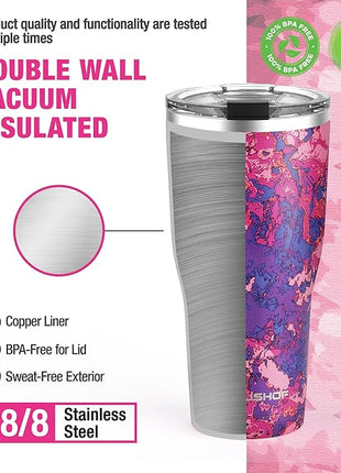 HAUSHOF 20 oz Tumbler, Stainless Steel Vacuum Coffee Tumbler, Durable Insulated Tumbler Cups for Hot and Cold Drinks, Portable Water Tumbler with Lid for Office, Camping, Sports