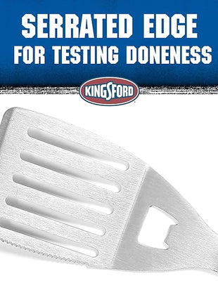 Kingsford Stainless Steel BBQ Spatula with Red & Black Handle