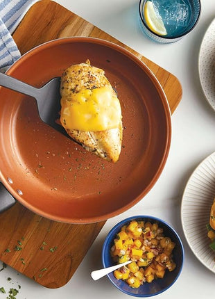 Farberware 10365 Glide Dishwasher Safe Nonstick Cookware Set / Pots and Pans Set - 11 Piece, Black