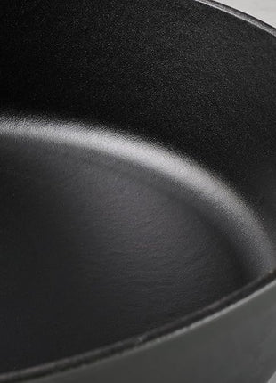 Tramontina Bestow Enameled Cast Iron Skillet with Lid, 12-inch Frying Pan, Smoke with Gold Knob