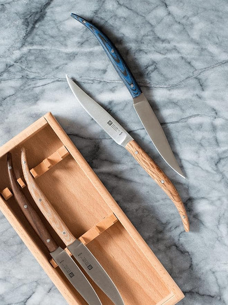 ZWILLING Toro Steak Knife Set of 4, Beechwood Presentation Box