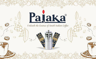 PAJAKA South Indian Filter Coffee Maker 2-4 Cup Mug Madras Kaapi Kappi Drip Decoction Maker Brewer Dripper Stainless Steel Medium Size (200 ML) | Pour Over Coffee Makers for Home & Kitchen