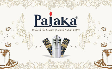 PAJAKA South Indian Filter Coffee Maker 2-4 Cup Mug Madras Kaapi Kappi Drip Decoction Maker Brewer Dripper Stainless Steel Medium Size (200 ML) | Pour Over Coffee Makers for Home & Kitchen