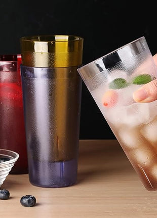 New Star Foodservice | Restaurant-Grade Beverage Tumblers (Blue (Set of 12), 20 oz)