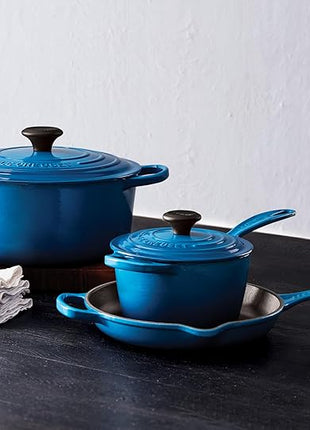 Le Creuset Enameled Cast Iron Signature Iron Handle Skillet, 10.25", Marseille