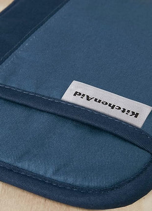 KitchenAid Beacon Two-Tone Non-Slip Pot Holder Set, Navy/Ink, 7"x10", 2 Piece