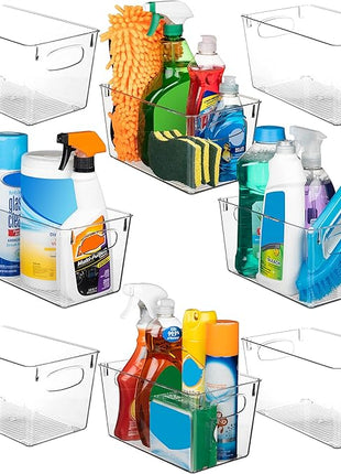 ClearSpace Clear Plastic Storage Bins – Perfect Kitchen Organization and Storage or Pantry Storage – Fridge Organizer, Pantry Organization and Clear Storage Bins, Cabinet Organizers