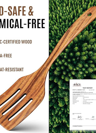 Wooden Spoons for Cooking, Excellent Wooden Kitchen Utensil Set (4pcs)