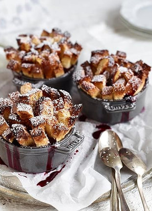 staub La Cocotte Round 40500-106 Mini Pico Cocotte Round Gray 40500-106 Small Two-Handed Cast Enameled Pot