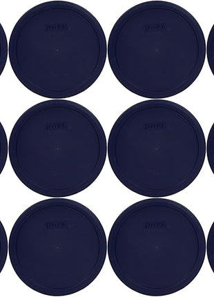 Pyrex 7402-PC 6/7 Cup Blue Food Storage Replacement Lid (12-Pack) - Made in the USA
