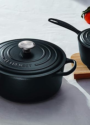 Le Creuset Enameled Cast Iron Signature Round Dutch Oven, 5.5 qt., Licorice