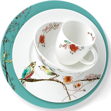 Lenox Chirp 4-Piece Place Setting, 5.1 LB, Multi